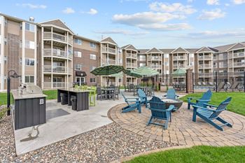 Outdoor grilling area